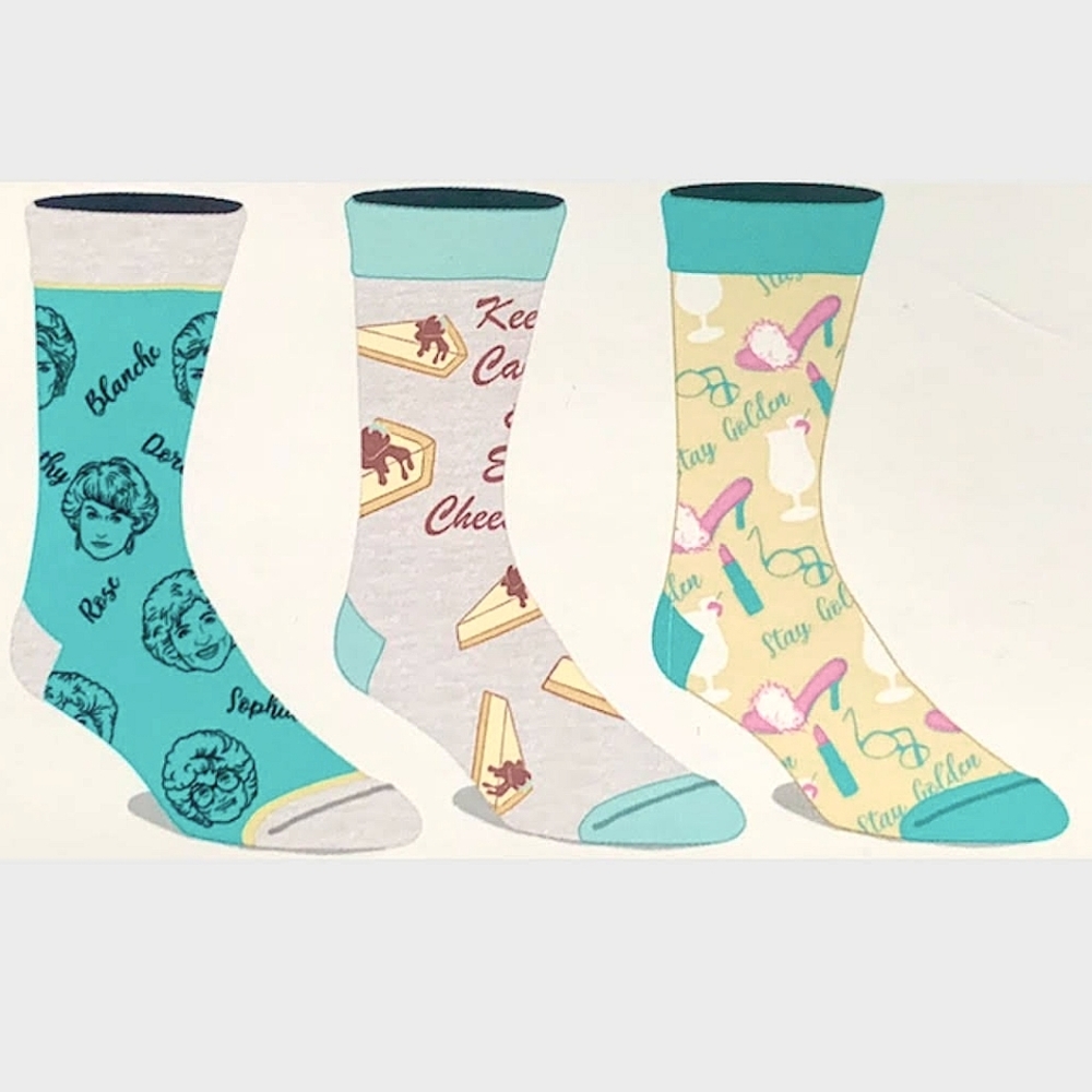 Golden Girls socks 3 pack